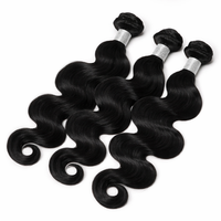 Alibaba Vendor Tissage Body Wave en Cheveux Humains Noir Naturel Double Trame pour Perruques Alibaba Wigs