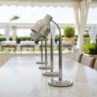 Lampe chauffante autoportante réglable en acier inoxydable à tête unique pour la restauration et les buffets