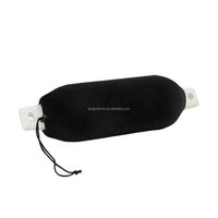 Housse de protection anti-collision en tissu velours de haute qualité, noire, pour pare-battage gonflable de bateau PAN