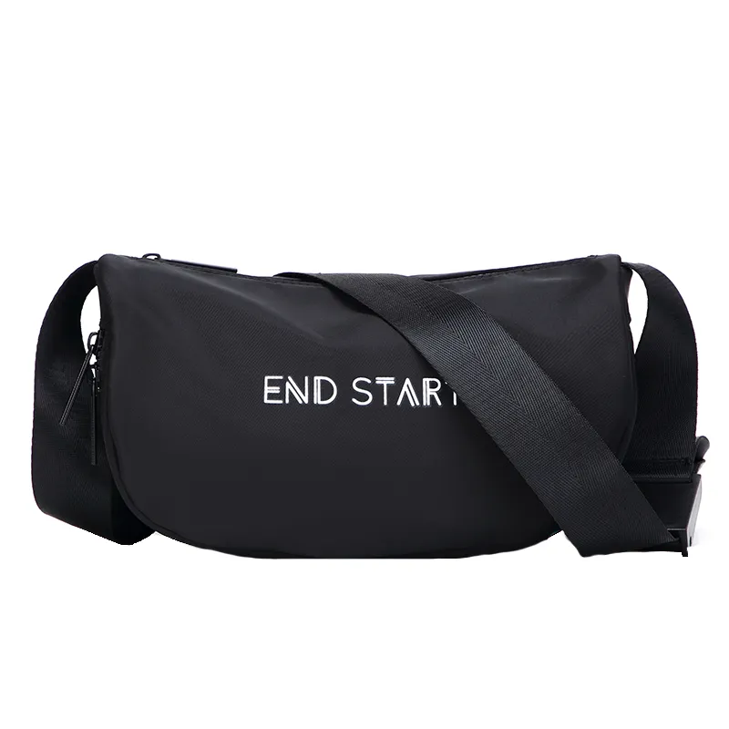 travel outdoors messenger bag waist belt crossbody sling cycle hip zipper pouch men's shoulder bag