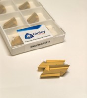 Plaquettes de coupe indexables en nitrure de titane KNUX160405R/KNUX160405R11, outils de tournage CNC OEM, HRC40-HRC60