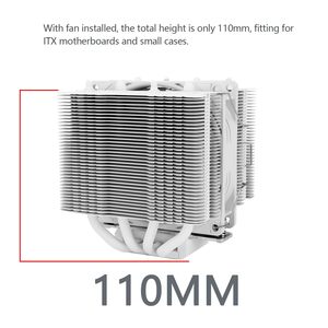 Thermalright Peerless Assassin 90 SE White PC <span class=keywords><strong>CPU</strong></span> Air Cooler 8 tuyaux de chaleur Dispenseur de chaleur en cuivre Ventilateur - Product Image 4