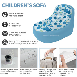 Fruit <strong>Kids</strong> Inflatable Lounger <strong>Chair</strong> Children Play Sofa Soft Puffy Seat Toddler Blow Up Furniture - Product Image 3