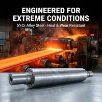 Nouvel arrivage : Arbre de rouleau de travail en acier cannelé pour laminoir, robuste, long, compatible OEM, directement de l'usine