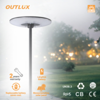 Lámpara Solar de Calle con Diseño UFO, Carcasa de ABS, Impermeable IP65, para Exteriores, Diseño Todo en Uno, Iluminación para Plazas y Jardines, Variantes de 100W y 300W