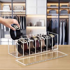 Organizer per cintura in acrilico e porta Organizer per cintura <span class=keywords><strong>da</strong></span> 7 scomparti trasparente per vetrina dispensa <span class=keywords><strong>da</strong></span> cucina Organizer - Product Image 6