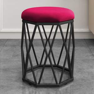 Taburete de tocador de lujo ligero <span class=keywords><strong>para</strong></span> dormitorio de niñas, taburete de <span class=keywords><strong>maquillaje</strong></span> Simple moderno <span class=keywords><strong>para</strong></span> dormitorio de casa, silla de manicura de estilo INS, silla de tocador - Product Image 5