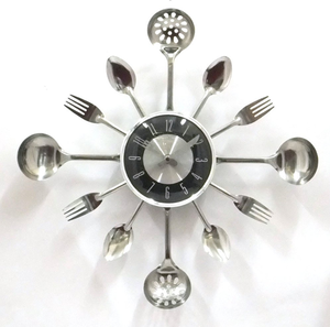 <span class=keywords><strong>Horloge</strong></span> murale de <span class=keywords><strong>cuisine</strong></span> en métal moderne à découpe ronde, best-seller, <span class=keywords><strong>fourchette</strong></span>, cuillère, <span class=keywords><strong>horloge</strong></span> murale décorative pour la <span class=keywords><strong>cuisine</strong></span> et la décoration de la maison - Product Image 3