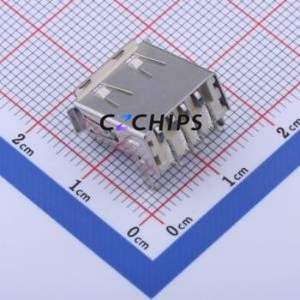 903-232A2031S10110 USB Connector SMD Connector ( Connector Type: Type-A )( Protocol Standard: USB 2.0 )( Gender: Female ) - Product Image 2