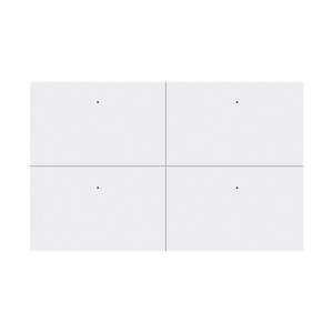 Interruptor de Pared Minimalista de 2 Botones, Plástico Blanco, Diseño Moderno - Product Image 1