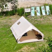 Portable jinglufa famille gonflable tube d'air cadre glamping tente de camping sauter maison tente