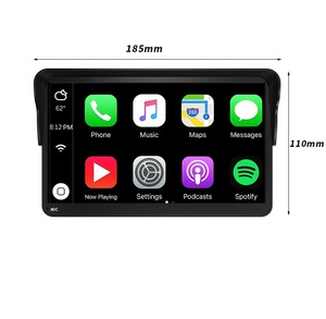7 Inch Portable Car Navigation Wireless CarPlayAndroid Auto GPS Touch Screen FM RadioSuction Mount Support Rear Camera - Product Image 1