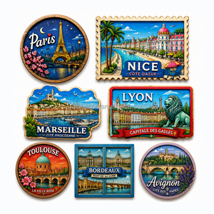 Aimant <span class=keywords><strong>de</strong></span> réfrigérateur en émail souple violet, série Souvenir <span class=keywords><strong>de</strong></span> <span class=keywords><strong>la</strong></span> ville <span class=keywords><strong>de</strong></span> <span class=keywords><strong>Toulouse</strong></span>, France, fabriqué en usine depuis 25 ans, avec logo personnalisé pour les boutiques <span class=keywords><strong>de</strong></span> cadeaux touristiques - Product Image 6
