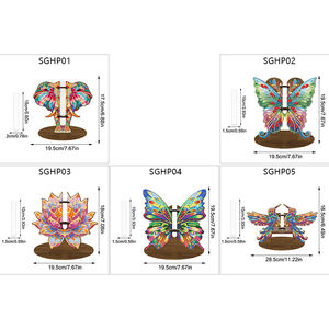 새로운 다이아몬드 페인팅 튜브 꽃병 나무 다이아몬드 페인팅 장식품 데스크탑 꽃병 아트 홈 장식 DIY 다이아몬드 페인팅 테스트 튜브 꽃병 - Product Image 3