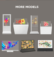Kaa layar OLED transparan 55 inci, layar Monitor Display OLED 55 inci, tampilan layar transparan