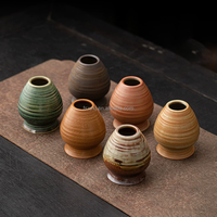 Support de fouet en porcelaine de style japonais traditionnel, support de fouet à matcha en céramique, outil à thé écologique et durable, logo personnalisé