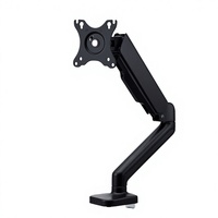 Nouveau support d'écran Elecom, bras simple en alliage d'aluminium, compatible avec les écrans de 17 à 32 pouces, capacité de charge de 9 kg, ressort à gaz, compatible VESA, noir