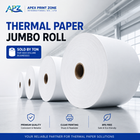 Échantillons imprimables gratuits APZ Premium 65g Papier thermique blanc pur en rouleau jumbo pour imprimante de caisse et machine de point de vente de restauration
