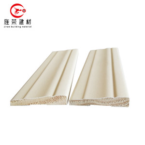 Rodapié de material de madera en bruto en capa de PVC blanco adecuado en diferentes longitudes <span class=keywords><strong>para</strong></span> la decoración de pisos de casas y baños - Product Image 4