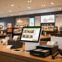 Terminal de point de vente (PDV) en gros pour Windows/Android, système de caisse enregistreuse pour restaurant, en vente