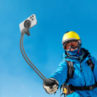 Support de téléphone magnétique étanche à porter autour du cou, multifonctionnel, pour prise de vue en perspective à la première personne, support flexible et paresseux, POV VLOG
