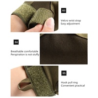 Gants de protection de moto de haute qualité, gants tactiques de chasse Airsoft à doigt complet