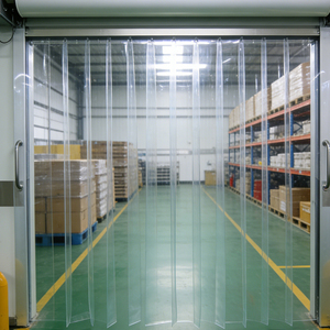 ม่านพลาสติกใส <span class=keywords><strong>PVC</strong></span> สำหรับ<span class=keywords><strong>กั้น</strong></span>พื้นที่สะอาดในสายการประกอบ - Product Image 1
