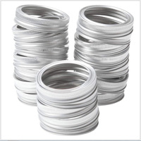 Vente chaude Canning Couvercle Mason 70mm 86mm Or Argent Couvre Remplacement Fer Blanc D'étanchéité Réutilisable Étanche Split Type Pot Couvercle