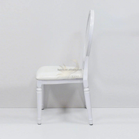 Chaises de banquet modernes confortables et respirantes pour location de mariage, avec protection lombaire, empilables, pour salon et hôtel