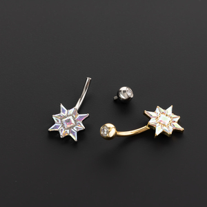 Титановые украшения ASTM F136, 16G, с фианитами, для пирсинга: лабрет, для губ, с внутренней резьбой, для пирсинга пупка, уха, хряща, трагуса, хеликса, для женщин - Product Image 6