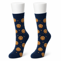 Chaussettes en coton à motifs originaux et amusants (aliments, chips d'avocat, bonbons, œufs) pour adultes, cadeau amusant, chaussettes tricotées montantes, vente en gros