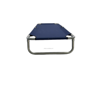 Lit de plage portable direct de l'usine Tepu Lit de camp pliable léger avec fonction d'inclinaison Design moderne Cadre en acier robuste