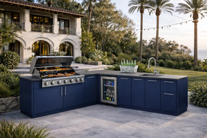 <span class=keywords><strong>Cuisine</strong></span> barbecue extérieure  et station de grill pour villas Four électrique encastré sur mesure et gril en acier inoxydable - Product Image 6