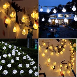 60 LED Năng Lượng Mặt Trời Chuỗi Đèn Ngoài Trời Năng Lượng Mặt Trời Bong Bóng Globe Chuỗi Lights Tiên Chiếu Sáng Đối Với Vườn, Sân, Bãi Cỏ - Product Image 5