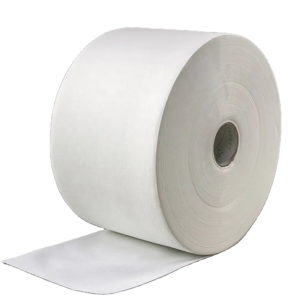 Papel de limpeza industrial de alta resistência, rolo de papel de limpeza da polpa de madeira 100%