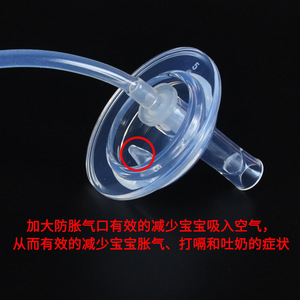 Tapa de conversión para biberón con boquilla de succión de silicona de 5 cm de boca ancha para alimentación de agua y leche para bebés - Product Image 3