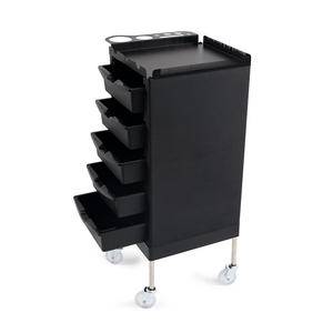 Carrito de salón <span class=keywords><strong>con</strong></span> cajones Perchas para pelucas Carrito de estilista móvil para almacenamiento de pelucas y herramientas - Product Image 6