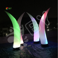 Chine Usine Vente Pas Cher 16 Couleurs-Changement LED Lumière Colonne Gonflable Brillant Pilier Ballon pour la Décoration