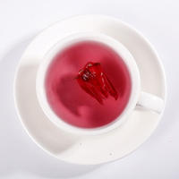 Thé de fleurs d'hibiscus séchées rouges mélangé en vrac – Thé santé spécial