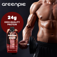 Greenpie 24g Haute teneur en protéines pour adultes certifié GMP Soutien sportif Gain de poids Chocolat au lait Nutrition Prêt à boire Shake protéiné au lactosérum