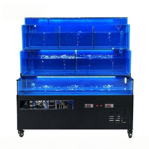 Acquario a 3 livelli Ruibit per frutti di mare vivi di grado marino: Acquario in acciaio inossidabile anticorrosione con refrigeratore di precisione per mercato ittico - Product Image 4