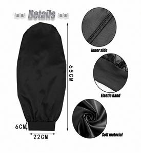 Promotion Women Soft Elastic Band Silky Sleeping Cap Big Bonnets Long Satin Bonnet for <b>Braids</b> Hair Care - Product Image 2