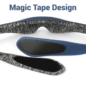 Benutzer definierte Luxus 3D konturierte Augen maske Private Logo Wimpern verlängerung Nachtschlaf Strick Augen abdeckung - Product Image 6