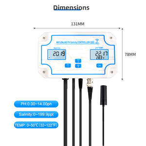 Wi-Fi Измеритель Качества Воды цифровой 3 в 1 Набор температуры <span class=keywords><strong>PH</strong></span> Измеритель солености - Product Image 5