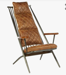 Sofa <span class=keywords><strong>Chaise</strong></span> <span class=keywords><strong>Lounge</strong></span> Mewah Bergaya Retro Industrial dengan Kulit PU untuk Penggunaan di Ruang Makan dan Ruang Tamu Villa - Product Image 2