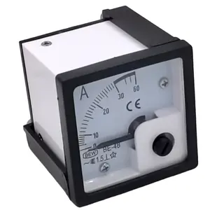 analog ac ammeter ac voltmeter and 48*48mm size analog ampere panel meter for measuring ac ampere meter 30/5A