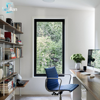 Ventana Fija de Aluminio, Fábrica de Ventanas, Vidrio Doble Personalizado, Insonorizada, Arquitectónica