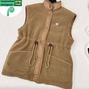 Abrigos de Plumón de Diseñador para Mujer <span class=keywords><strong>Candice</strong></span>, Alta Calidad, Negros, de Invierno, Impermeables, Rellenos de Tela de Lana, con Cuello de Lazo - Venta al por Mayor - Product Image 4