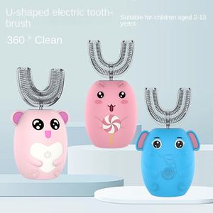 Brosse à <span class=keywords><strong>dents</strong></span> automatique pour enfants en forme de U, à vibrations soniques douces, pour les enfants de 3 à 12 ans, qualité alimentaire IPX7 pour la maison - Product Image 1