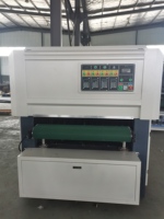 Ponceuse à bois de qualité européenne / Machine à polir les portes en bois, type extractible, avec étagère pour disques et rouleaux de papier abrasif